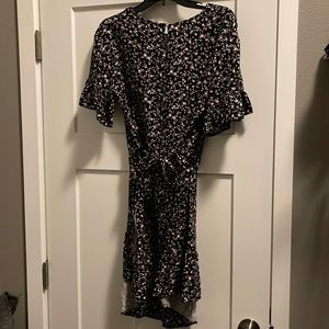 Black floral dress